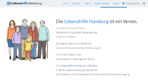 Screenshot Lebenshilfe Hamburg